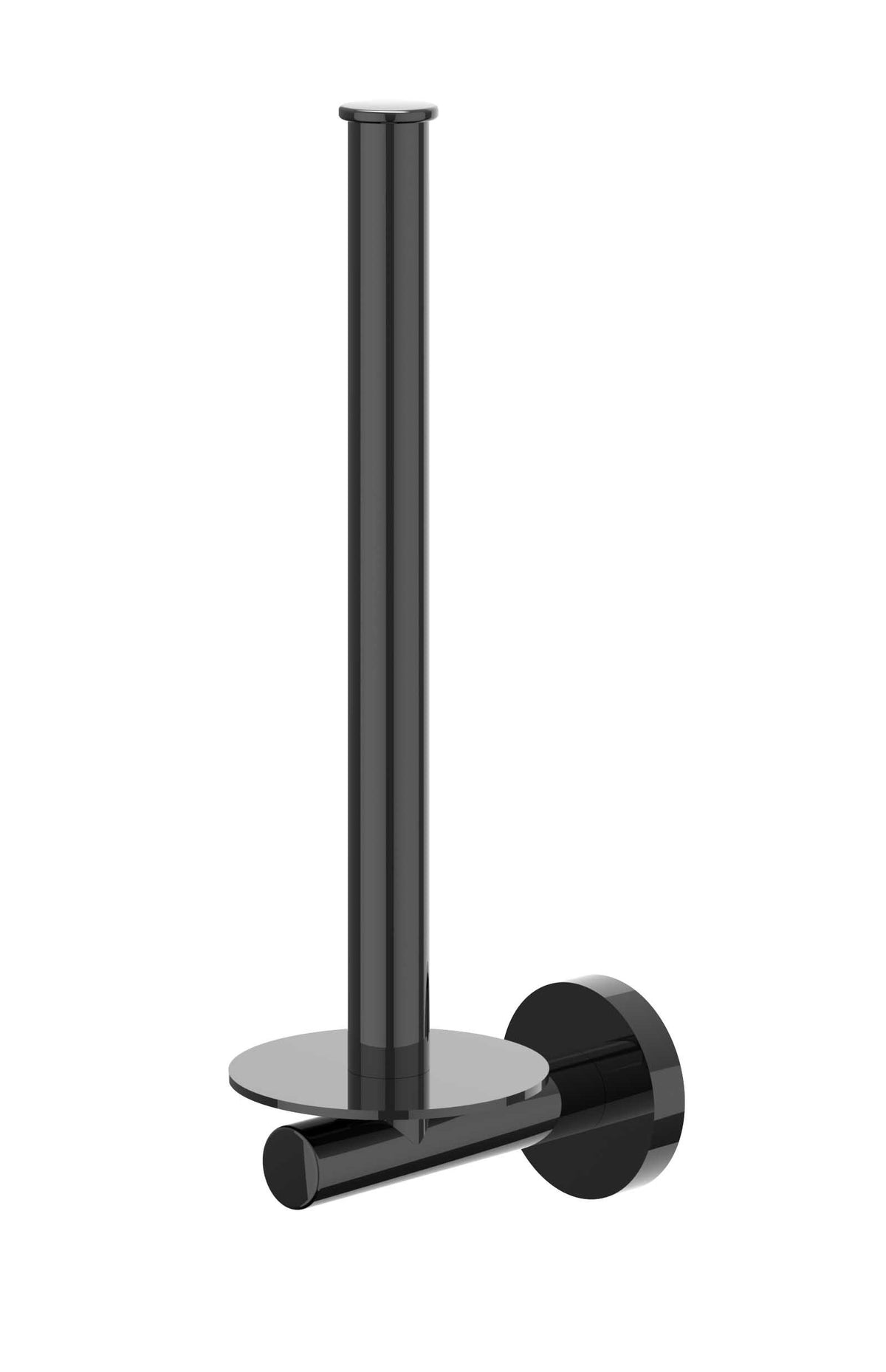 IVY Bond Reserverolhouder wandmodel, 2 rollen - Zwart chroom PVD - 6500407