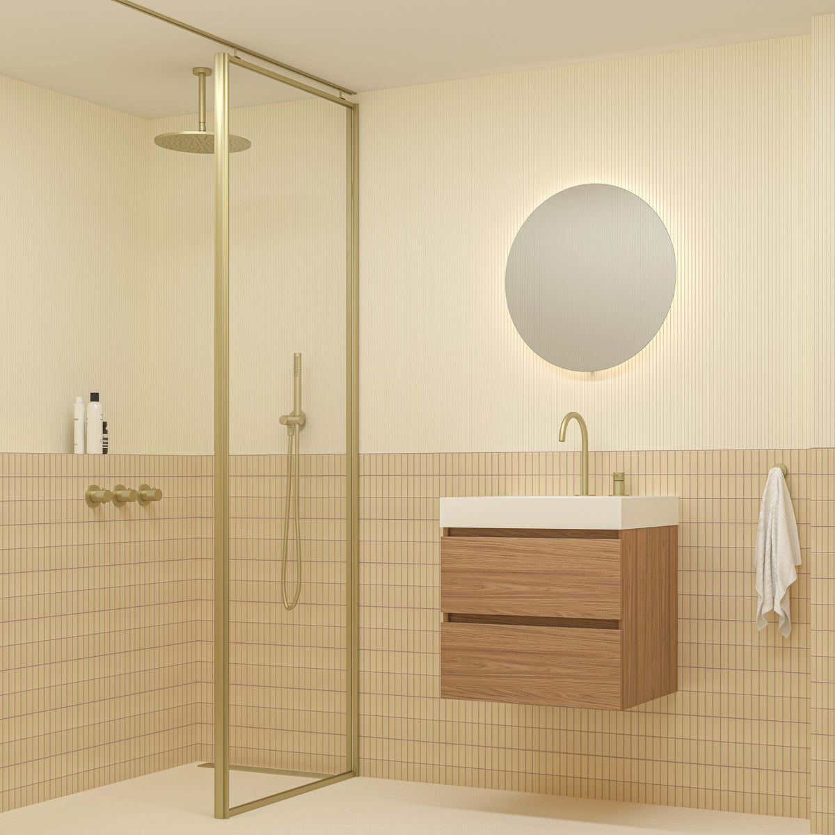 Ink SP25 spiegel rond 60cm indirecte LED