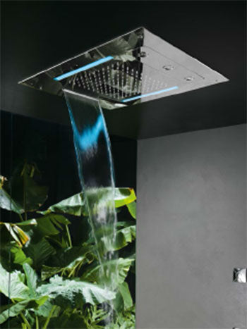 Hotbath Mate Inbouw hoofddouche met LED vierkant