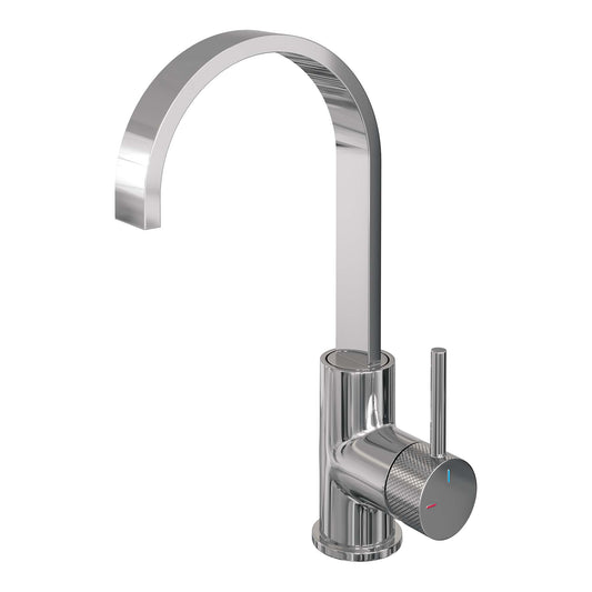 BRAUER Edition Carving Hoge wastafelmengkraan met platte uitloop - 5-CE-003-S4