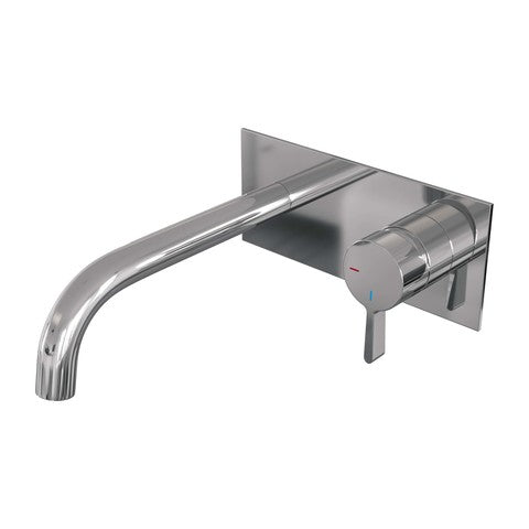 BRAUER Edition inbouw wastafelmengkraan met gebogen uitloop en afdekplaat - 5-CE-004-B1