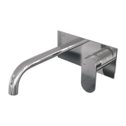 BRAUER Edition inbouw wastafelmengkraan met gebogen uitloop en afdekplaat - 5-CE-004-B3