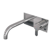 BRAUER Edition inbouw wastafelmengkraan met gebogen uitloop en afdekplaat - 5-CE-004-B4