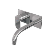 BRAUER Edition inbouw wastafelmengkraan met gebogen uitloop en afdekplaat - 5-CE-083-B3