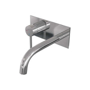 BRAUER Edition Carving inbouw wastafelmengkraan met gebogen uitloop en afdekplaat - 5-CE-083-B6