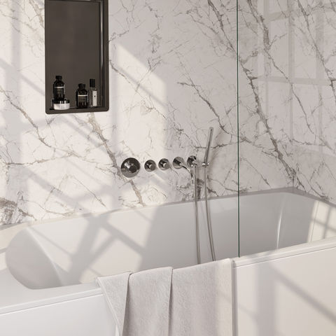 BRAUER Edition Stripe inbouw badkraan sets met uitloop - 5-CE-357