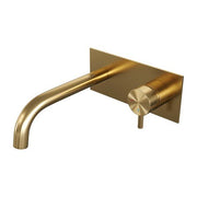 BRAUER Edition inbouw wastafelmengkraan met gebogen uitloop en afdekplaat - 5-GG-004-B5