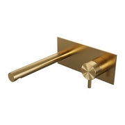 BRAUER Edition inbouw wastafelmengkraan met rechte uitloop en afdekplaat - 5-GG-004-S5