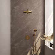 BRAUER Edition Carving inbouw douchesets met 3-weg omstel rond - 5-GG-298