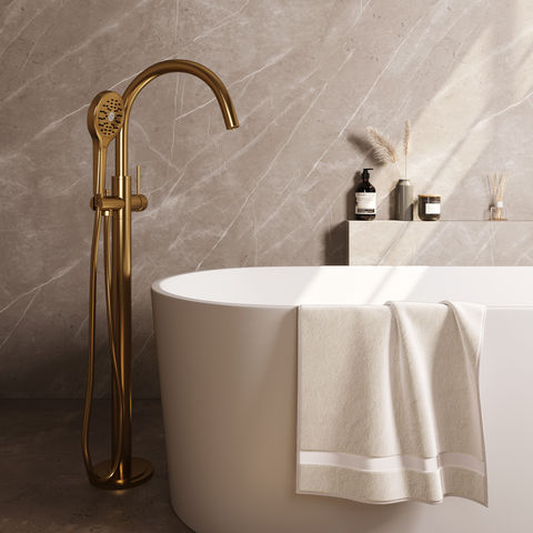 BRAUER Edition Stripe vrijstaande badkraan sets - 5-GG-338