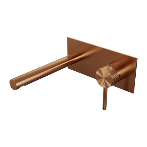 BRAUER Edition Carving inbouw wastafelmengkraan met rechte uitloop en afdekplaat - 5-GK-004-S6