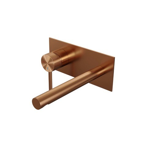 BRAUER Edition Carving inbouw wastafelmengkraan met rechte uitloop en afdekplaat - 5-GK-083-S6