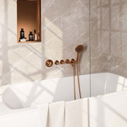 BRAUER Edition Carving inbouw badkraan sets met uitloop - 5-GK-094