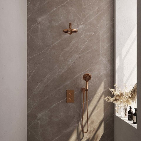 BRAUER Edition Carving inbouw douchesets met 3-weg omstel rechthoekig - 5-GK-127