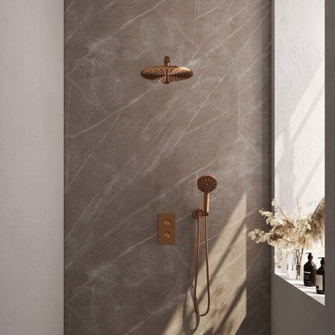 BRAUER Edition Carving inbouw douchesets met 3-weg omstel rechthoekig - 5-GK-128