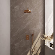 BRAUER Edition Stripe inbouw douchesets met 3-weg omstel rechthoekig - 5-GK-391