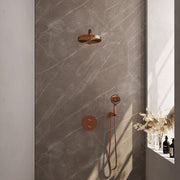 BRAUER Edition Stripe inbouw douchesets met 3-weg omstel rond - 5-GK-443