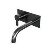 BRAUER Edition inbouw wastafelmengkraan met gebogen uitloop en afdekplaat - 5-GM-083-B4