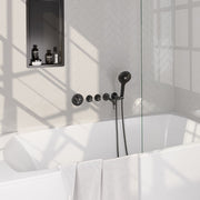 BRAUER Edition Carving inbouw badkraan sets met uitloop - 5-GM-094