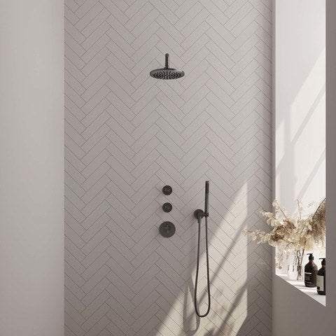 BRAUER Edition Carving inbouw douchesets met stopkranen - 5-GM-099