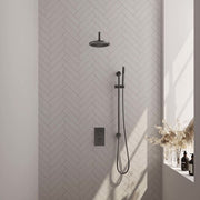 BRAUER Edition Carving inbouw douchesets met 3-weg omstel rechthoekig - 5-GM-135