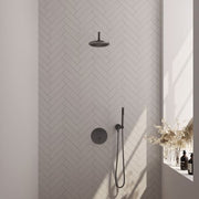 BRAUER Edition Carving inbouw douchesets met 3-weg omstel rond - 5-GM-293
