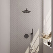 BRAUER Edition Carving inbouw douchesets met 3-weg omstel rond - 5-GM-294