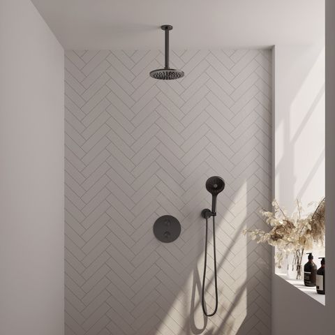 BRAUER Edition Carving inbouw douchesets met 3-weg omstel rond - 5-GM-301