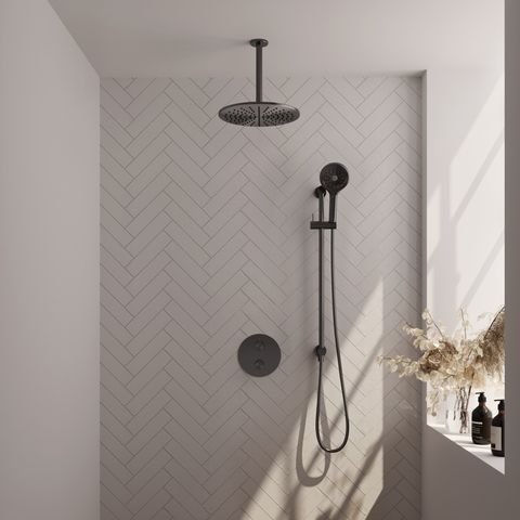 BRAUER Edition Carving inbouw douchesets met 3-weg omstel rond - 5-GM-314