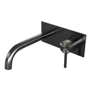 BRAUER Edition Stripe inbouw wastafelmengkraan met gebogen uitloop en afdekplaat - 5-GM-329