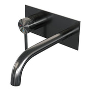 BRAUER Edition Stripe inbouw wastafelmengkraan met gebogen uitloop en afdekplaat - 5-GM-333