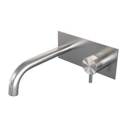 BRAUER Edition inbouw wastafelmengkraan met gebogen uitloop en afdekplaat - 5-NG-004-B5