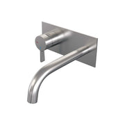BRAUER Edition inbouw wastafelmengkraan met gebogen uitloop en afdekplaat - 5-NG-083-B1