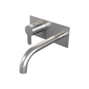 BRAUER Edition inbouw wastafelmengkraan met gebogen uitloop en afdekplaat - 5-NG-083-B4