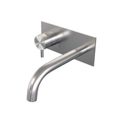 BRAUER Edition inbouw wastafelmengkraan met gebogen uitloop en afdekplaat - 5-NG-083-B5
