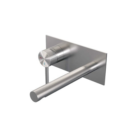 BRAUER Edition Carving inbouw wastafelmengkraan met rechte uitloop en afdekplaat - 5-NG-083-S6