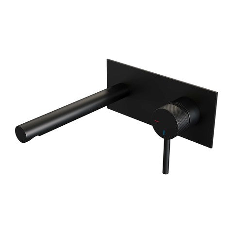 BRAUER Edition Carving inbouw wastafelmengkraan met rechte uitloop en afdekplaat - 5-S-004-S6
