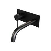 BRAUER Edition Carving inbouw wastafelmengkraan met gebogen uitloop en afdekplaat - 5-S-083-B6
