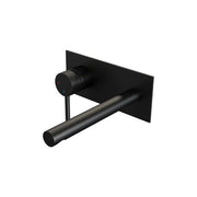 BRAUER Edition Carving inbouw wastafelmengkraan met rechte uitloop en afdekplaat - 5-S-083-S6