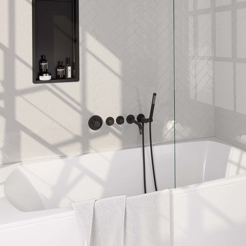 BRAUER Edition Carving inbouw badkraan sets met uitloop - 5-S-093