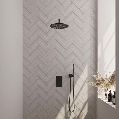 BRAUER Edition Carving inbouw douchesets met 3-weg omstel rechthoekig - 5-S-124