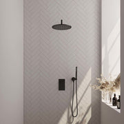 BRAUER Edition Carving inbouw douchesets met 3-weg omstel rechthoekig - 5-S-124