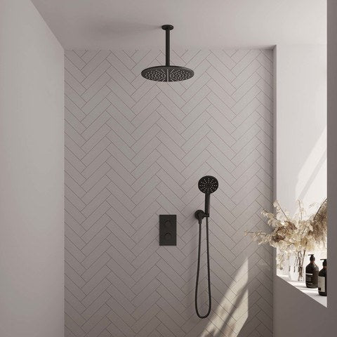 BRAUER Edition Carving inbouw douchesets met 3-weg omstel rechthoekig - 5-S-132