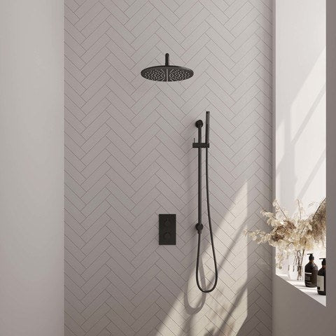 BRAUER Edition Carving inbouw douchesets met 3-weg omstel rechthoekig - 5-S-136