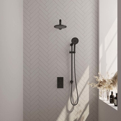 BRAUER Edition Carving inbouw douchesets met 3-weg omstel rechthoekig - 5-S-139