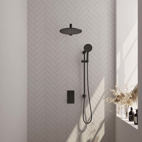 BRAUER Edition Carving inbouw douchesets met 3-weg omstel rechthoekig - 5-S-140