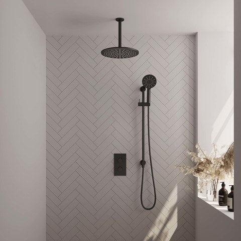 BRAUER Edition Carving inbouw douchesets met 3-weg omstel rechthoekig - 5-S-144
