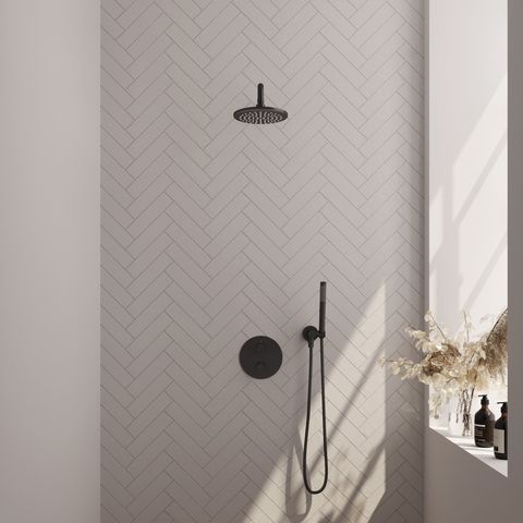 BRAUER Edition Carving inbouw douchesets met 3-weg omstel rond - 5-S-293