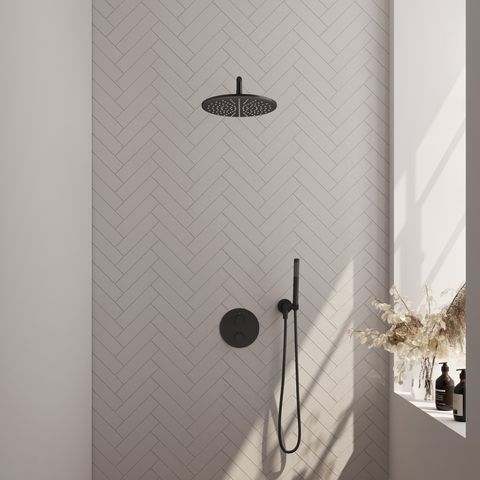 BRAUER Edition Carving inbouw douchesets met 3-weg omstel rond - 5-S-294