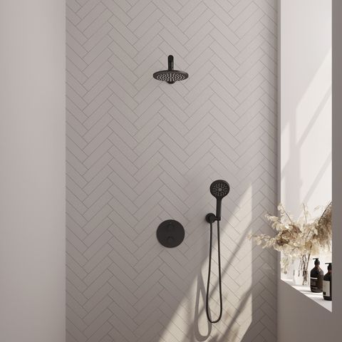 BRAUER Edition Carving inbouw douchesets met 3-weg omstel rond - 5-S-297